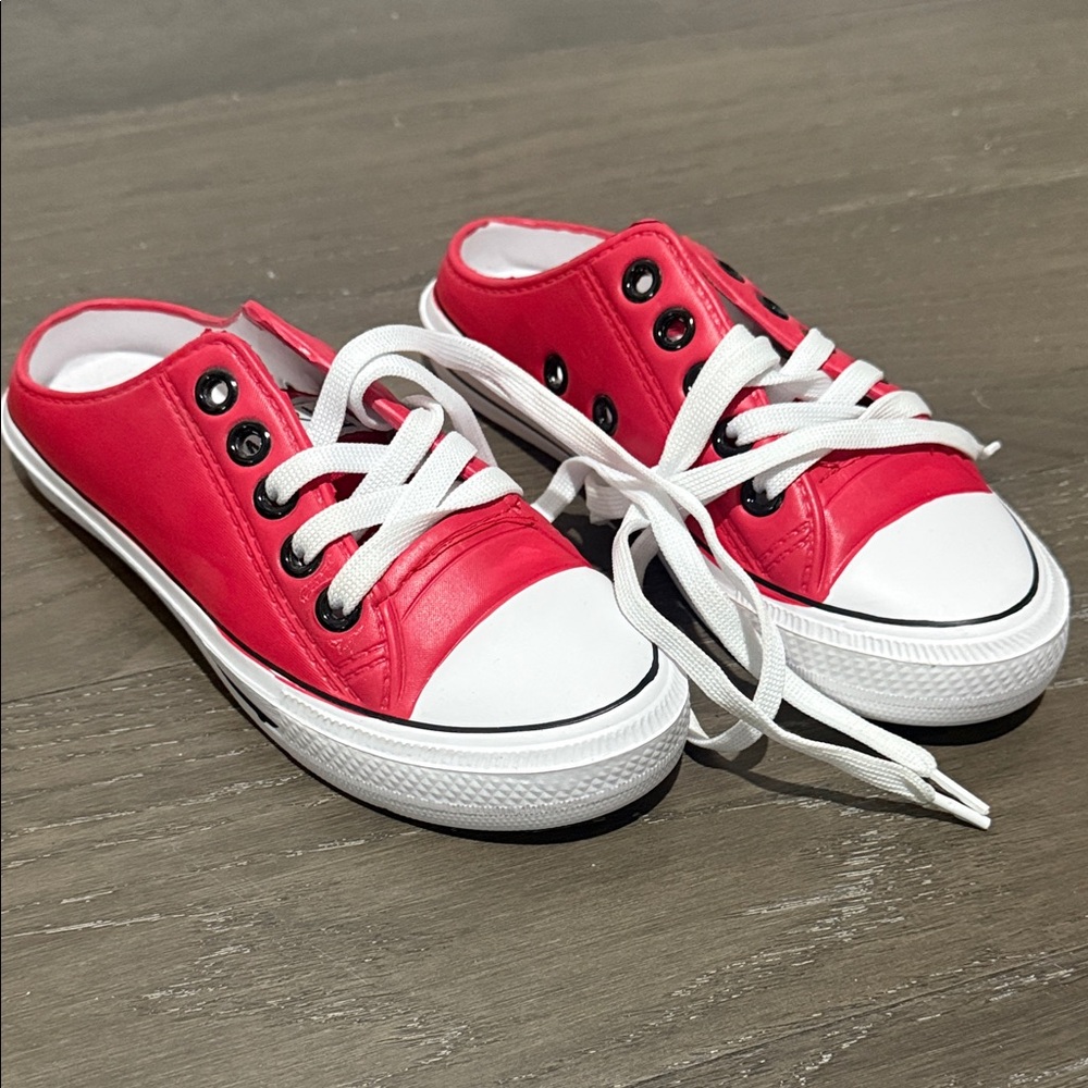 Red Slip On Sneakers